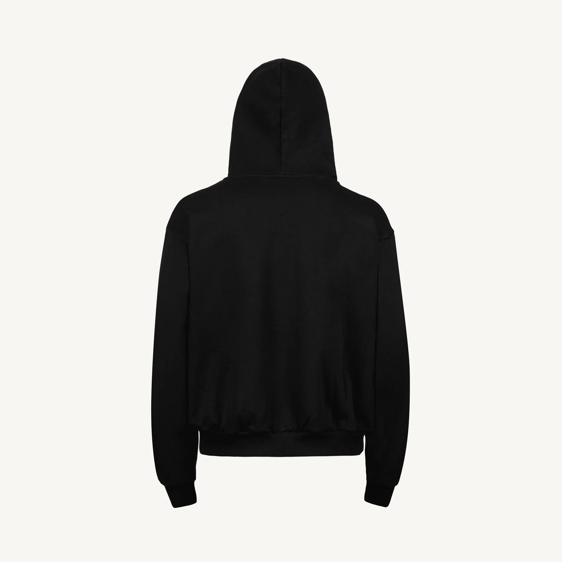 Black Ultra Heavy Oversized Zipped Hoodie. - Image 10