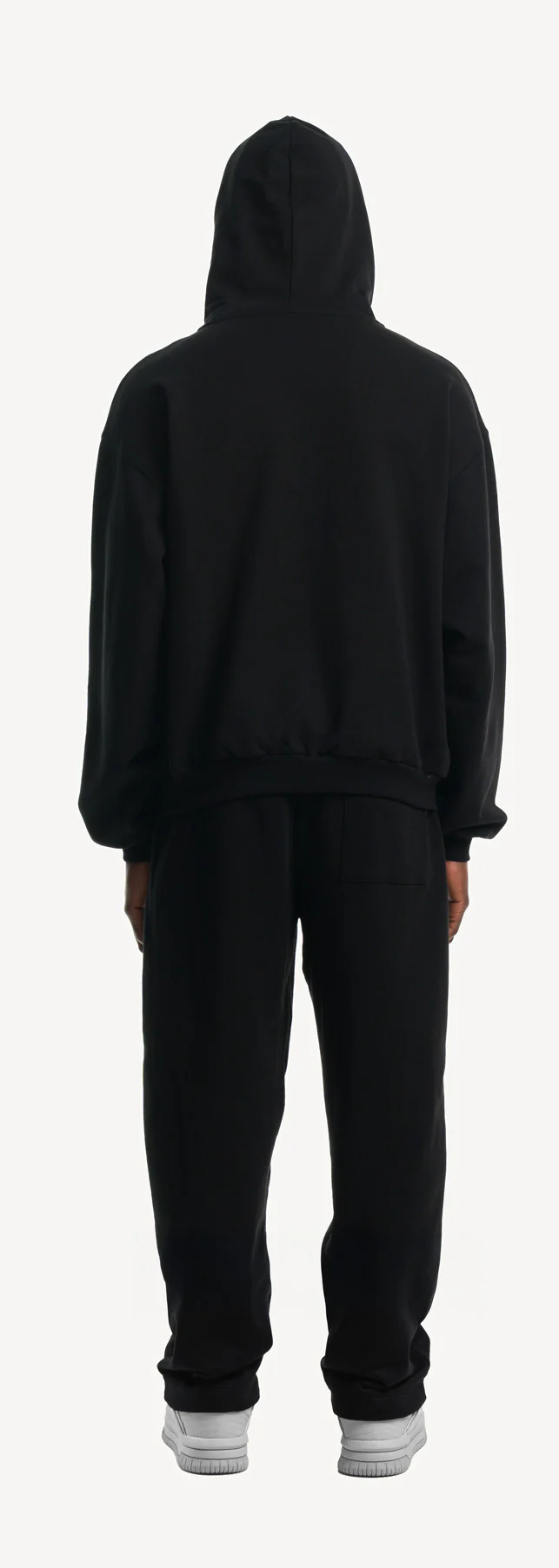 Black Ultra Heavy Oversized Zipped Hoodie. - Image 6
