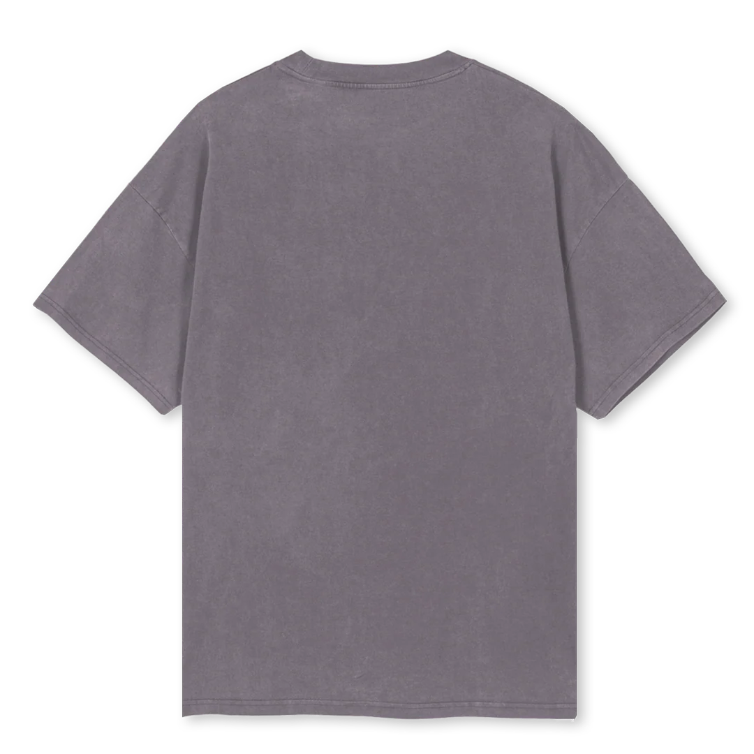 BLACKBORZ Pigment Grey Oversized Tee. - Image 2