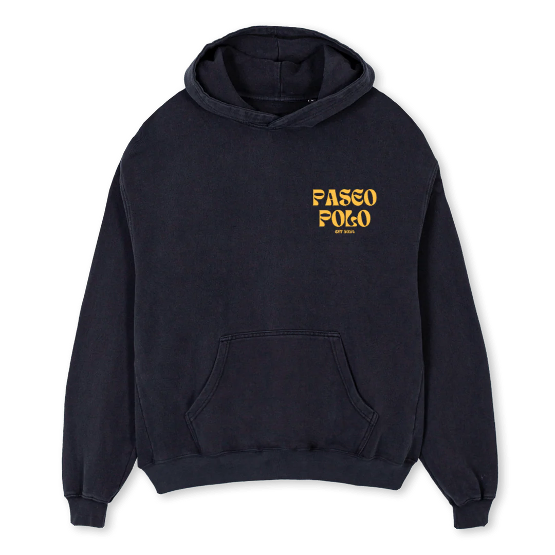 BLACKC Vintage Black Oversized Hoodie.