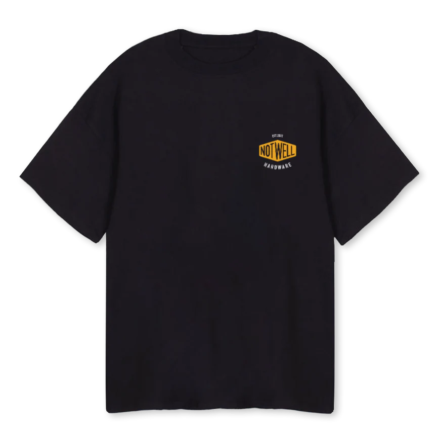 BLACKDIYTEE Black Oversized Tee.