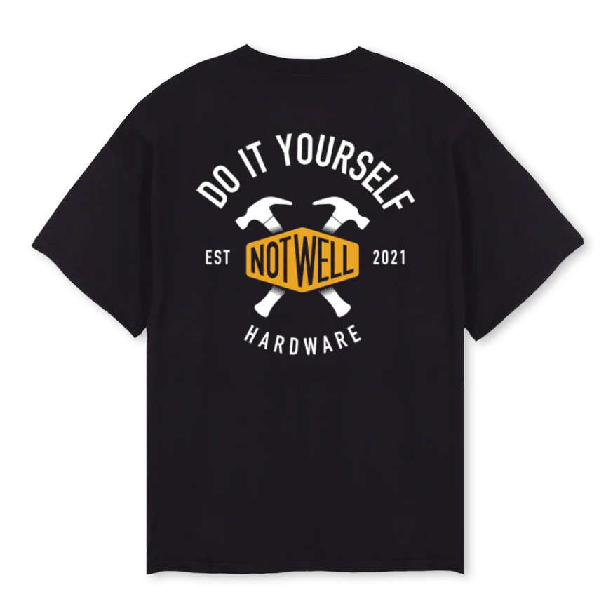 BLACKDIYTEE Black Oversized Tee. - Image 2