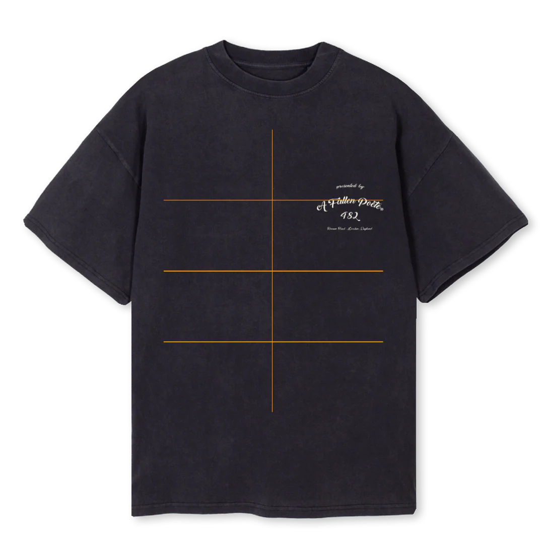 BLACKFETBLK Vintage Black Oversized Tee.