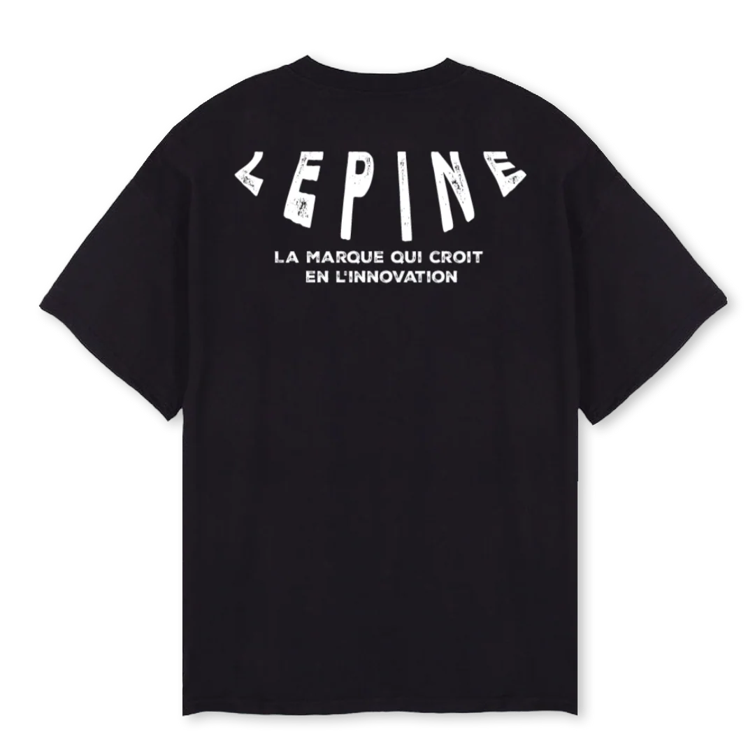 BLACKINNO Black Oversized Tee. - Image 2