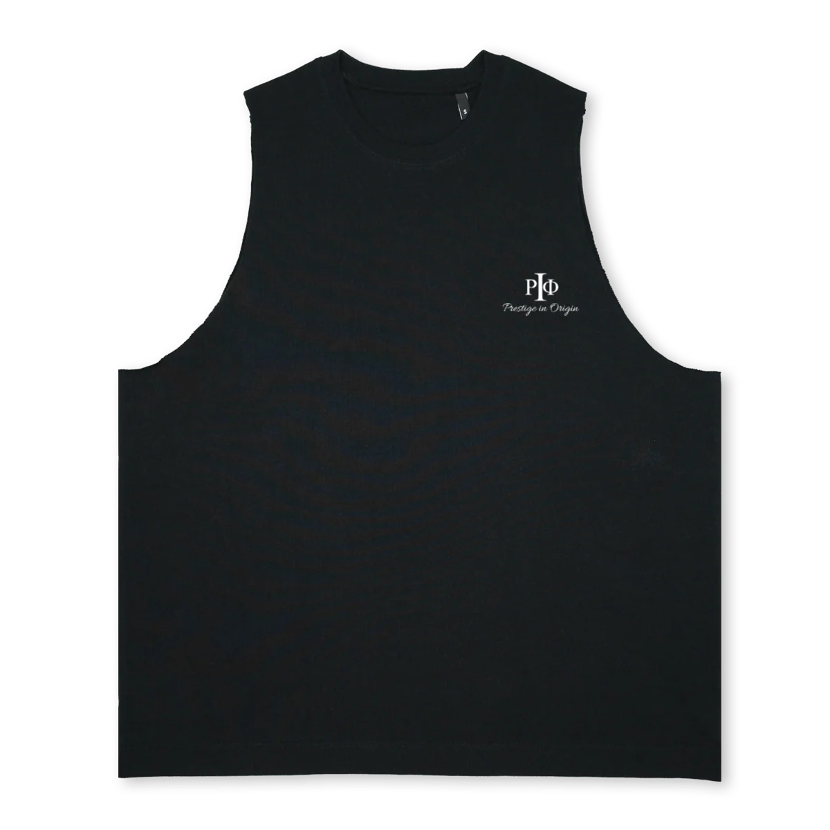 BLACKNOSLEEVE Deep Black Oversized Vest.