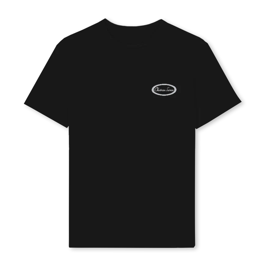 BLACKOVALTEE Black Regular Tee.