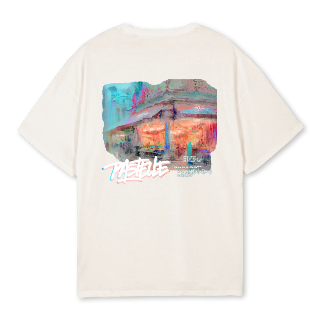 BLACKSCHOLES Vintage White Oversized Tee. - Image 2