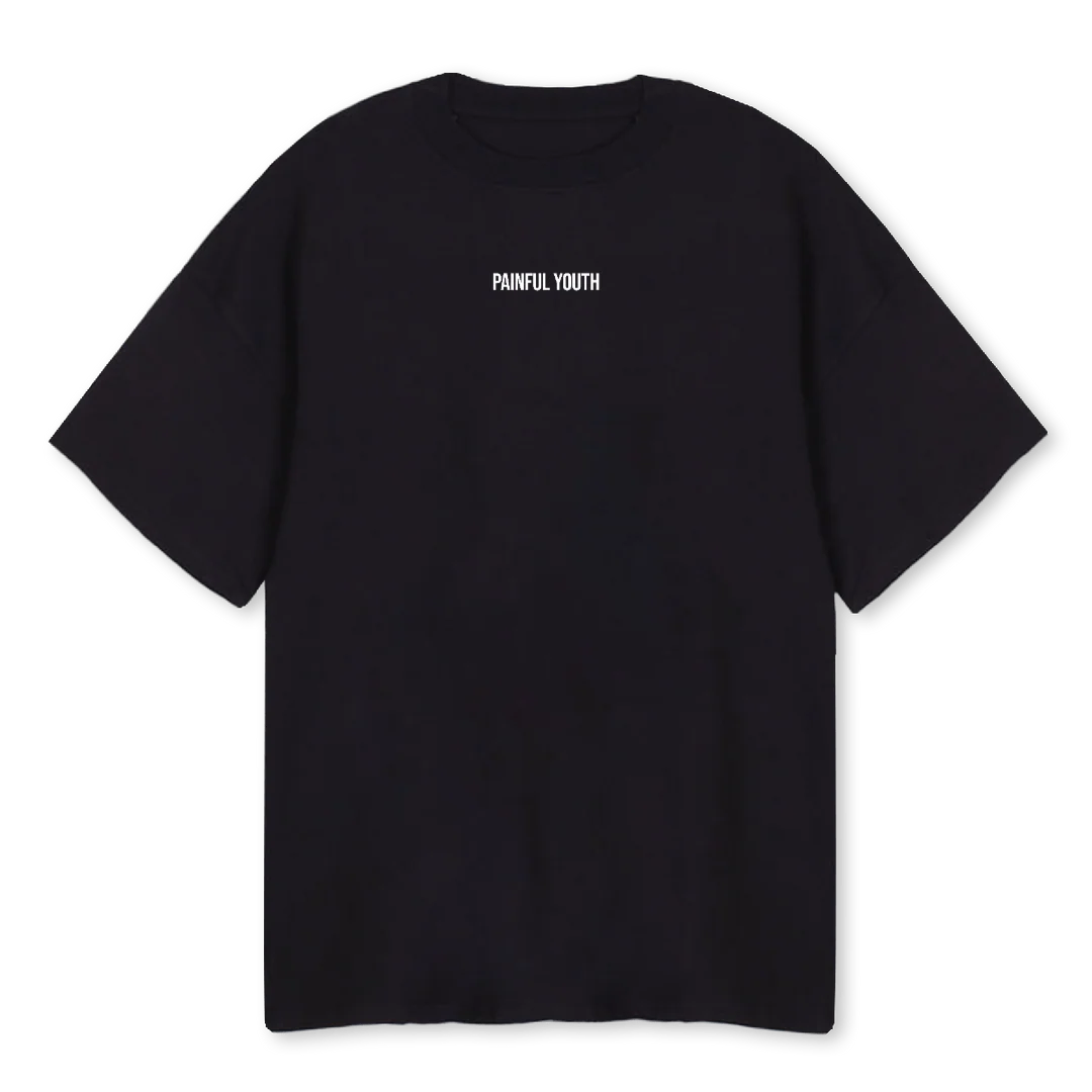BLACKSTDROP Black Oversized Tee.