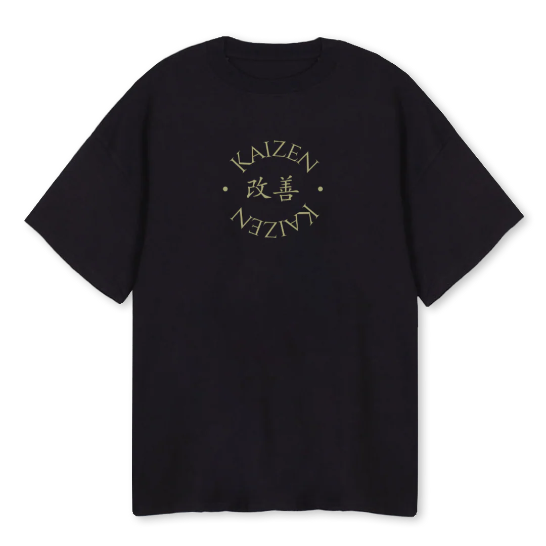 BLACKTEESISGREEN Black Oversized Tee.