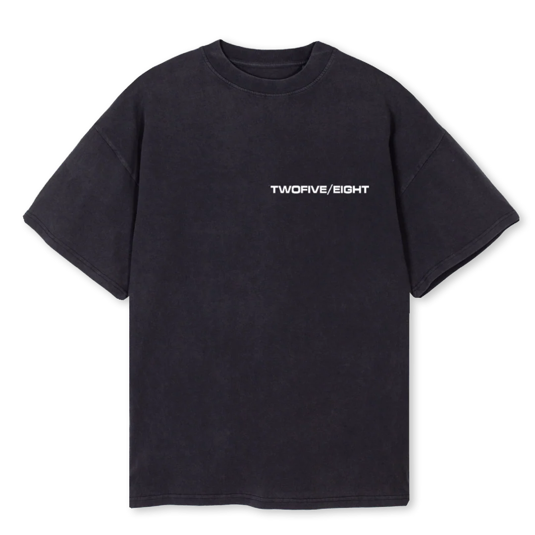 BLACKTEETWOFIVEEIGHT Vintage Black Oversized Tee.