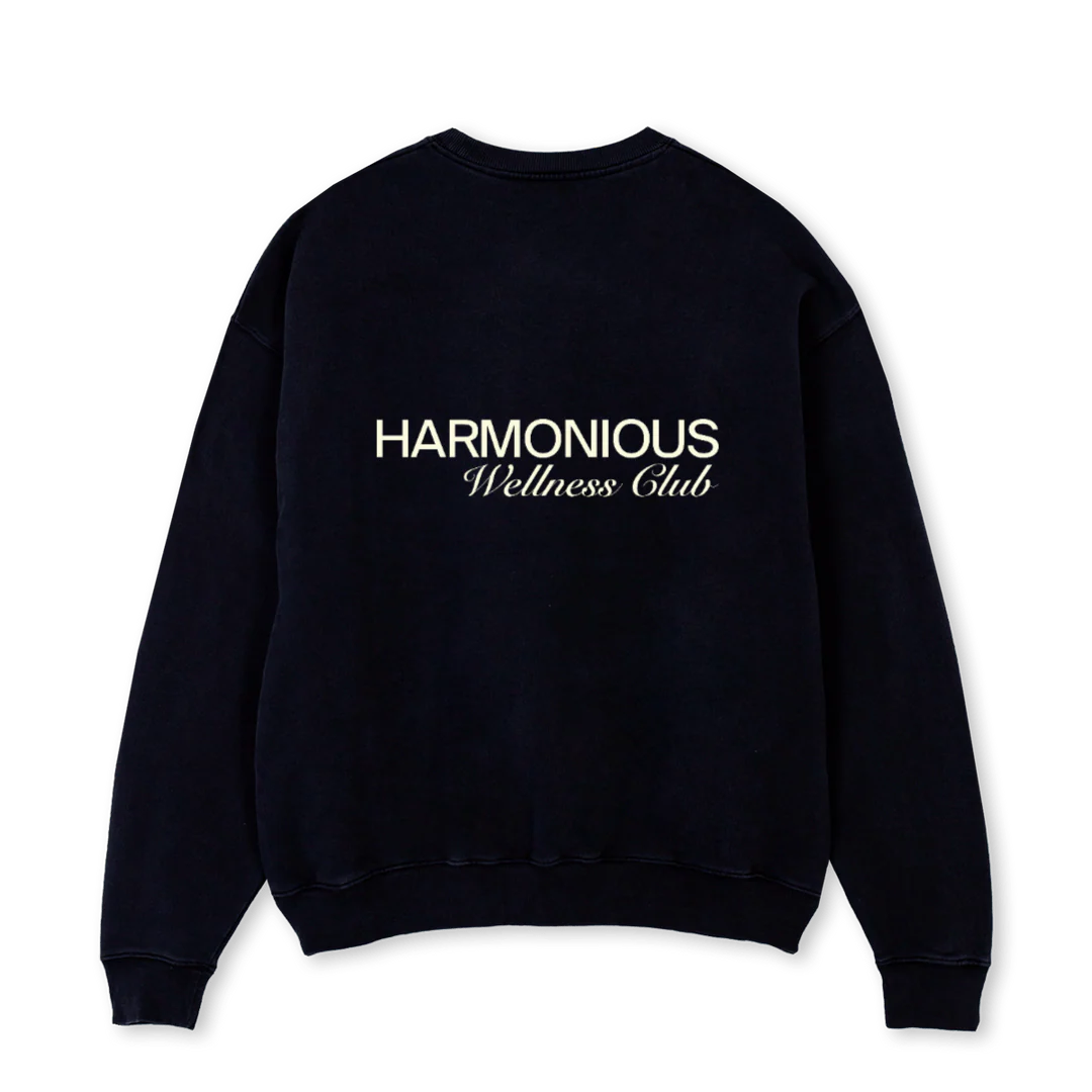 BLACWELLNESSSWEATER Black Oversized Crewneck Sweater. - Image 2