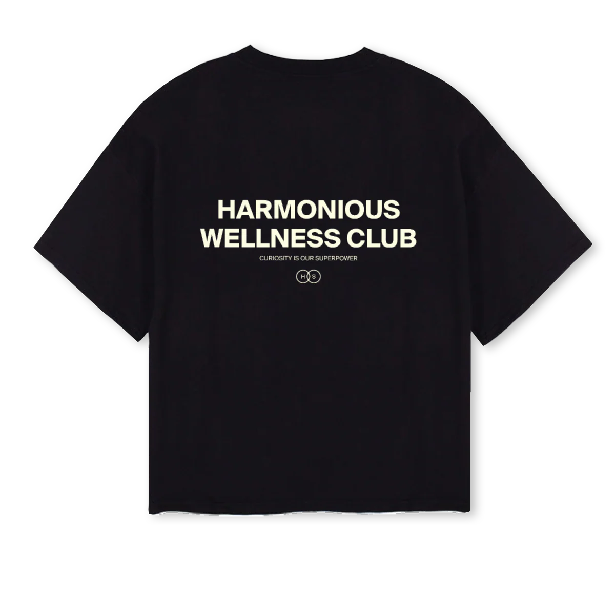 BLAKBXYCREAMWELNES Black Oversized Boxy Tee. - Image 2
