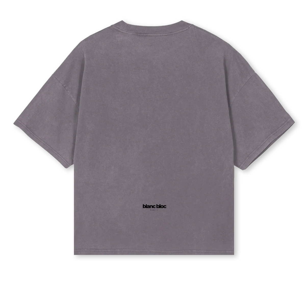 BLANCBLOCTEEFIVE Pigment Grey Oversized Boxy Tee. - Image 2