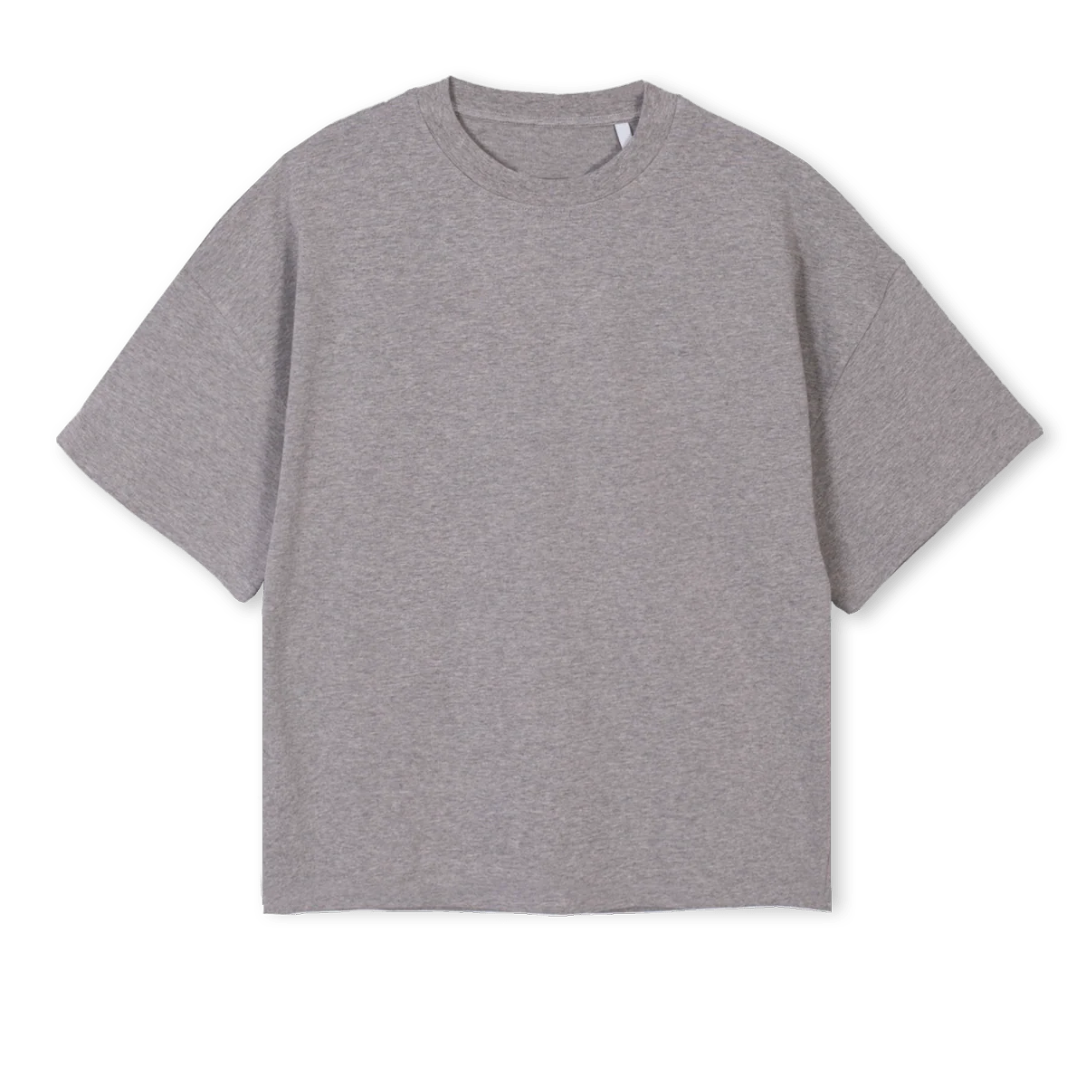 BLANCBLOCTEESEVEN Grey Marl Oversized Boxy Tee.