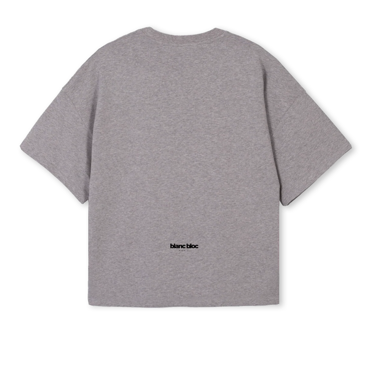 BLANCBLOCTEESEVEN Grey Marl Oversized Boxy Tee. - Image 2