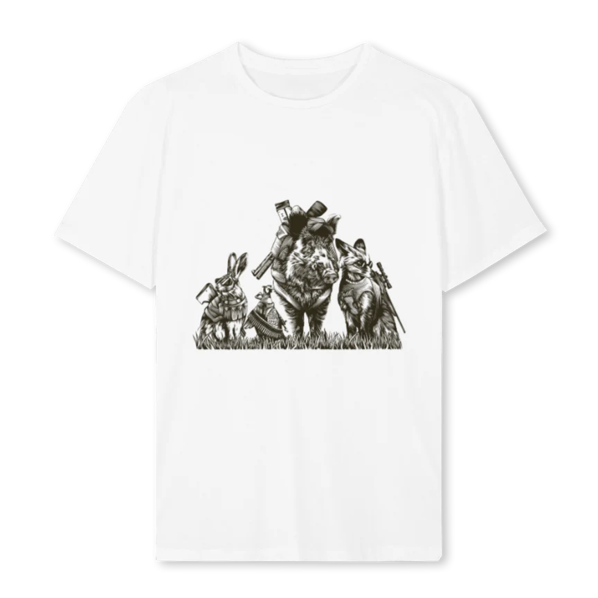 BLANCHUNT White Regular Tee.