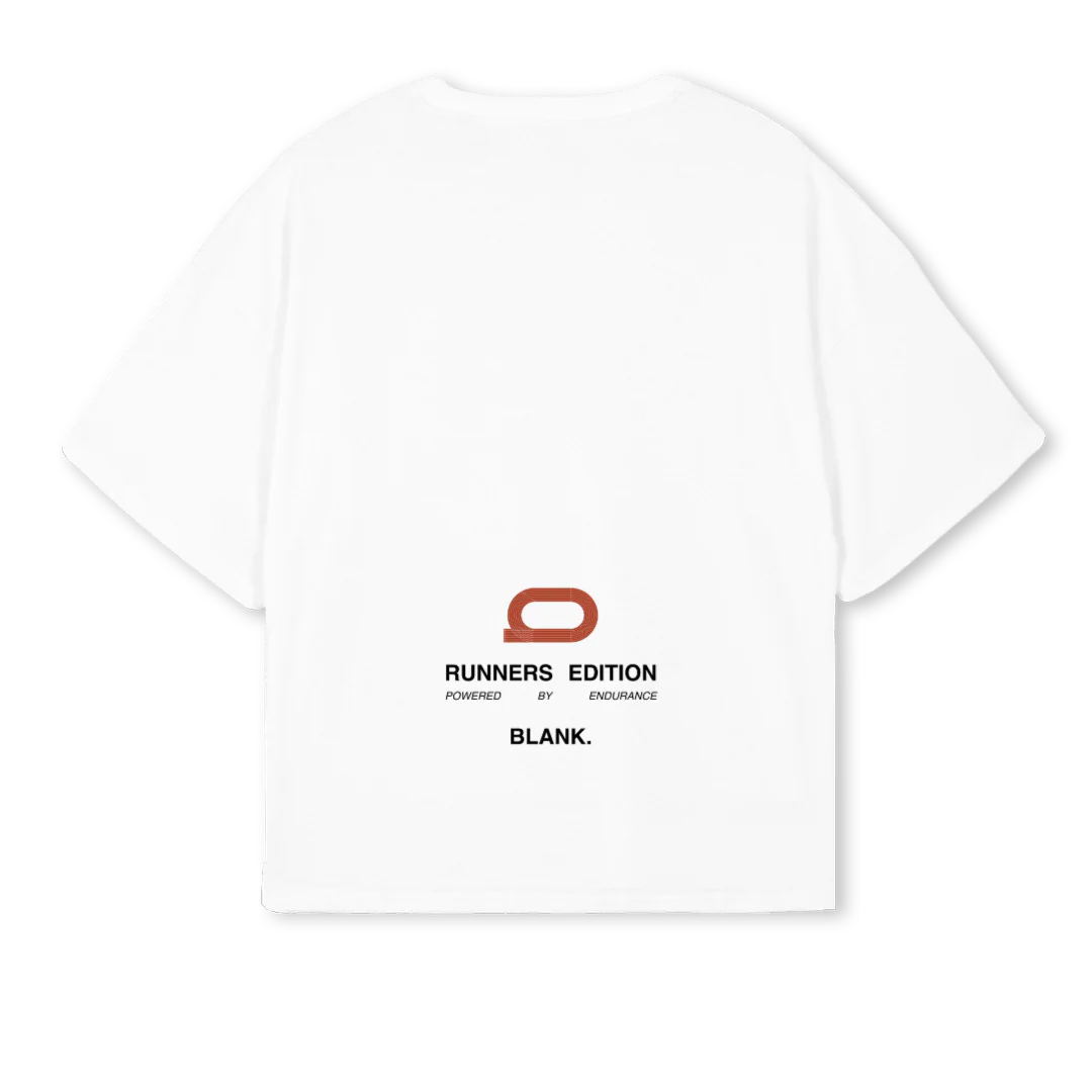 BLANK PWR BY ENDU White Oversized Boxy Tee. - Image 2