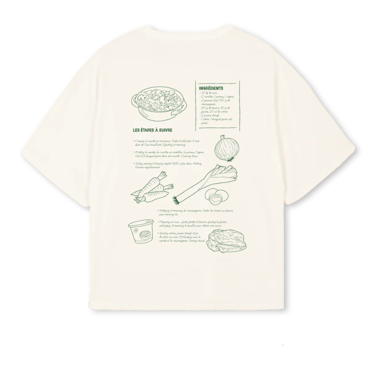 BLANQUETTE Vintage White Oversized Boxy Tee. - Image 2