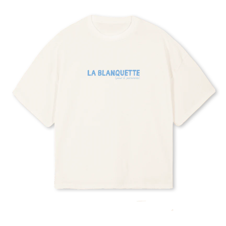 BLANQUETTEDEF Vintage White Oversized Boxy Tee.