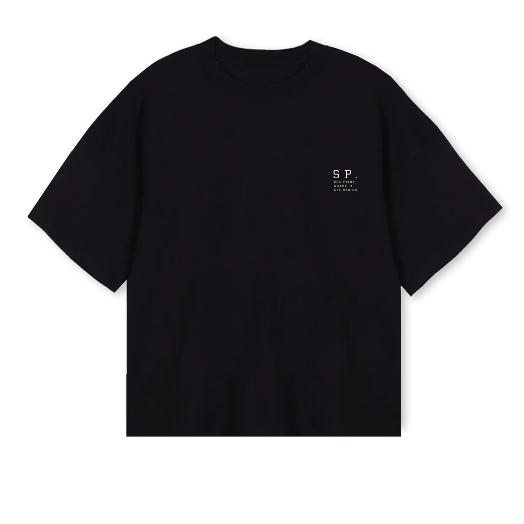 BLCKK Black Oversized Boxy Tee.