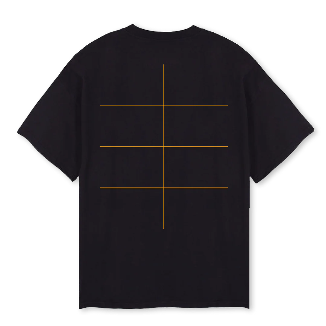 BLESSED T M A Black Oversized Tee. - Image 2