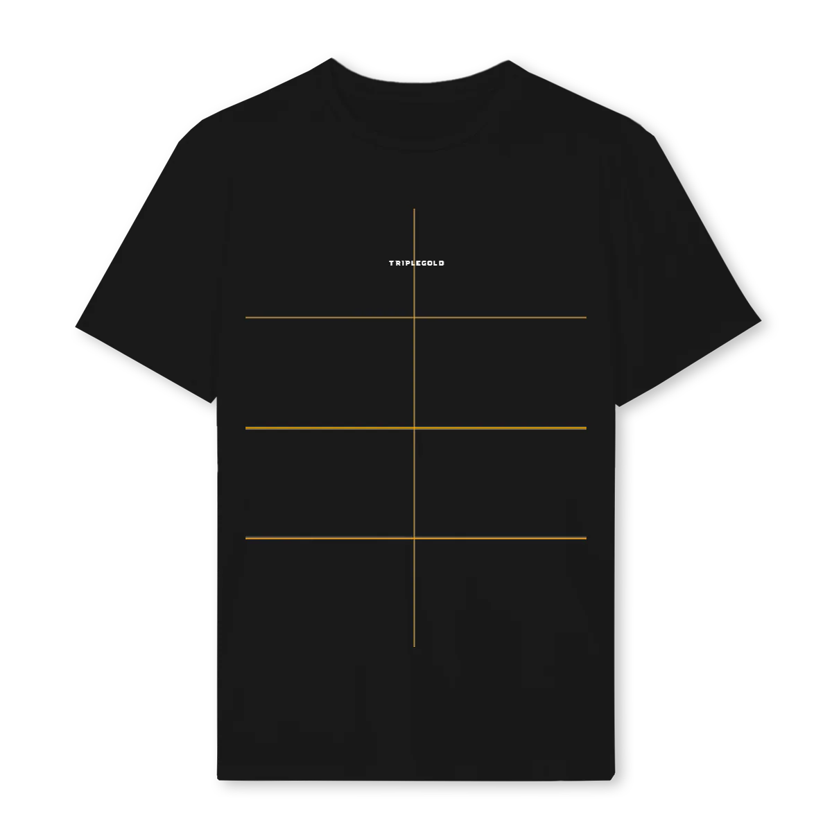 BLESSTEEFRONT Black Regular Tee.