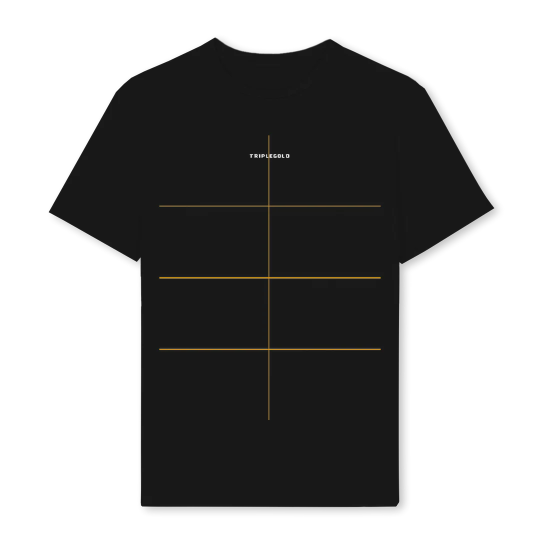 BLESSTEEFRONTBLACK Black Regular Tee.