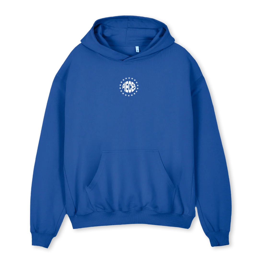 BLEWHOODIE Cobalt Blue Oversized Hoodie.