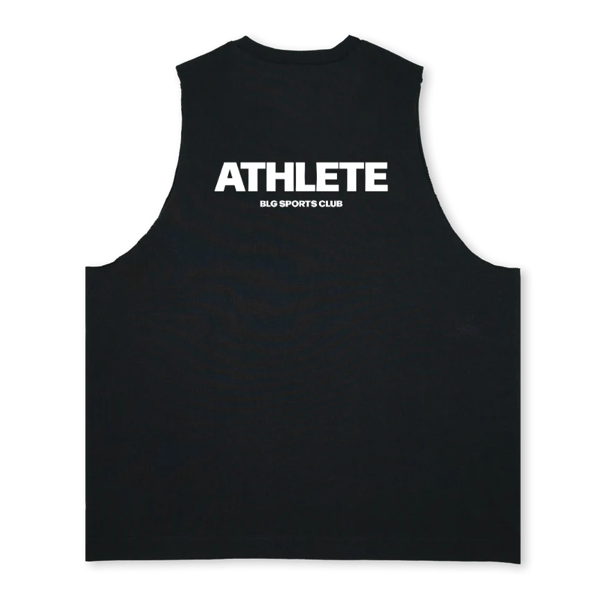 BLG TANK Deep Black Oversized Vest. - Image 2