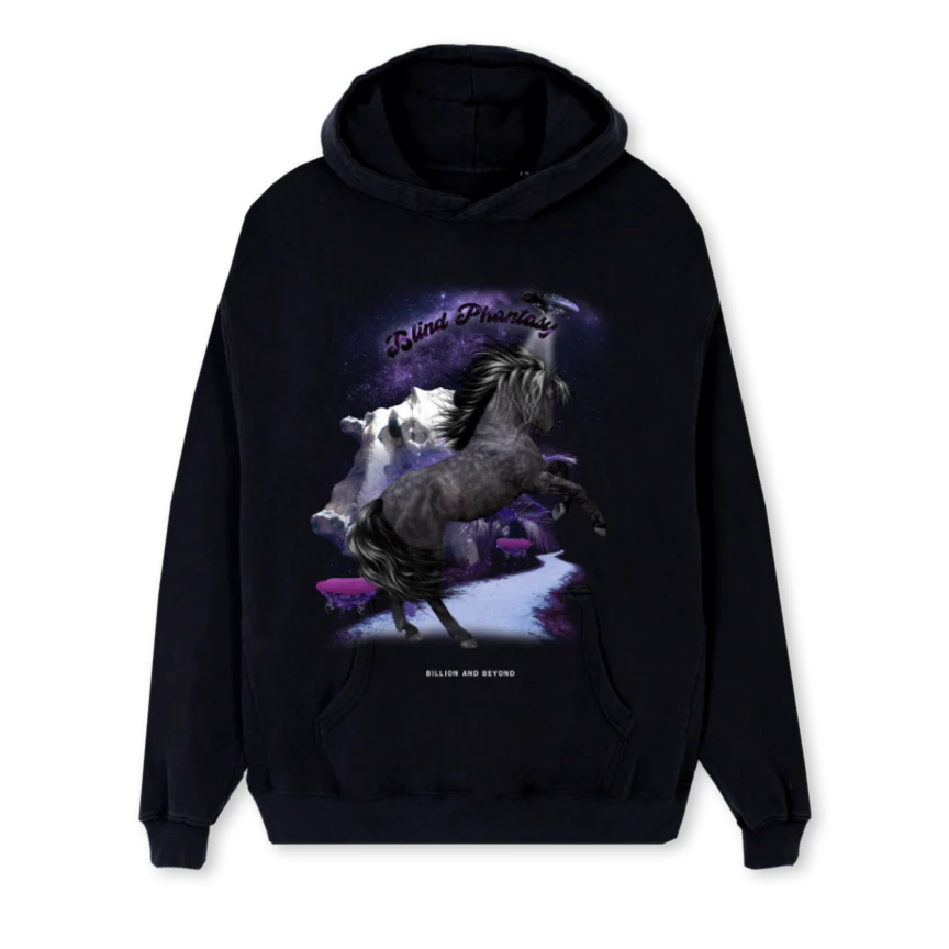 BLINDPHANTHOODIE Black Regular Hoodie.