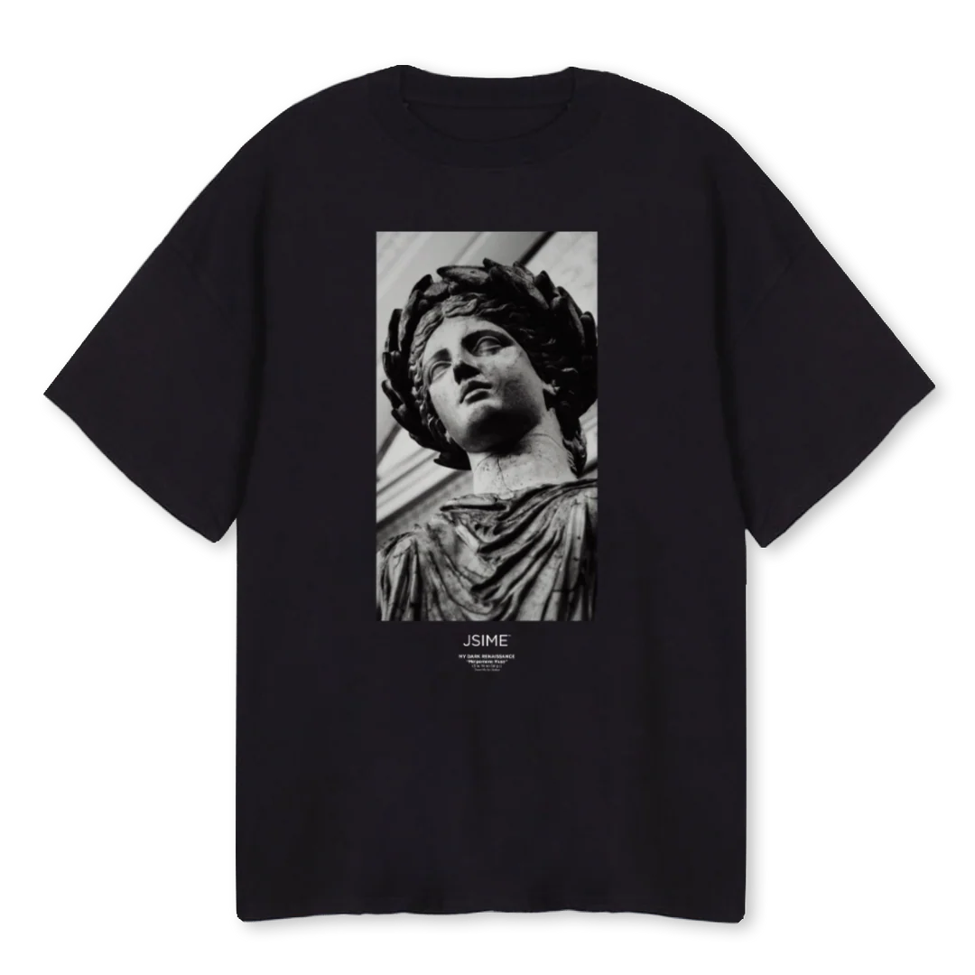 BLK MUSE Black Oversized Tee.