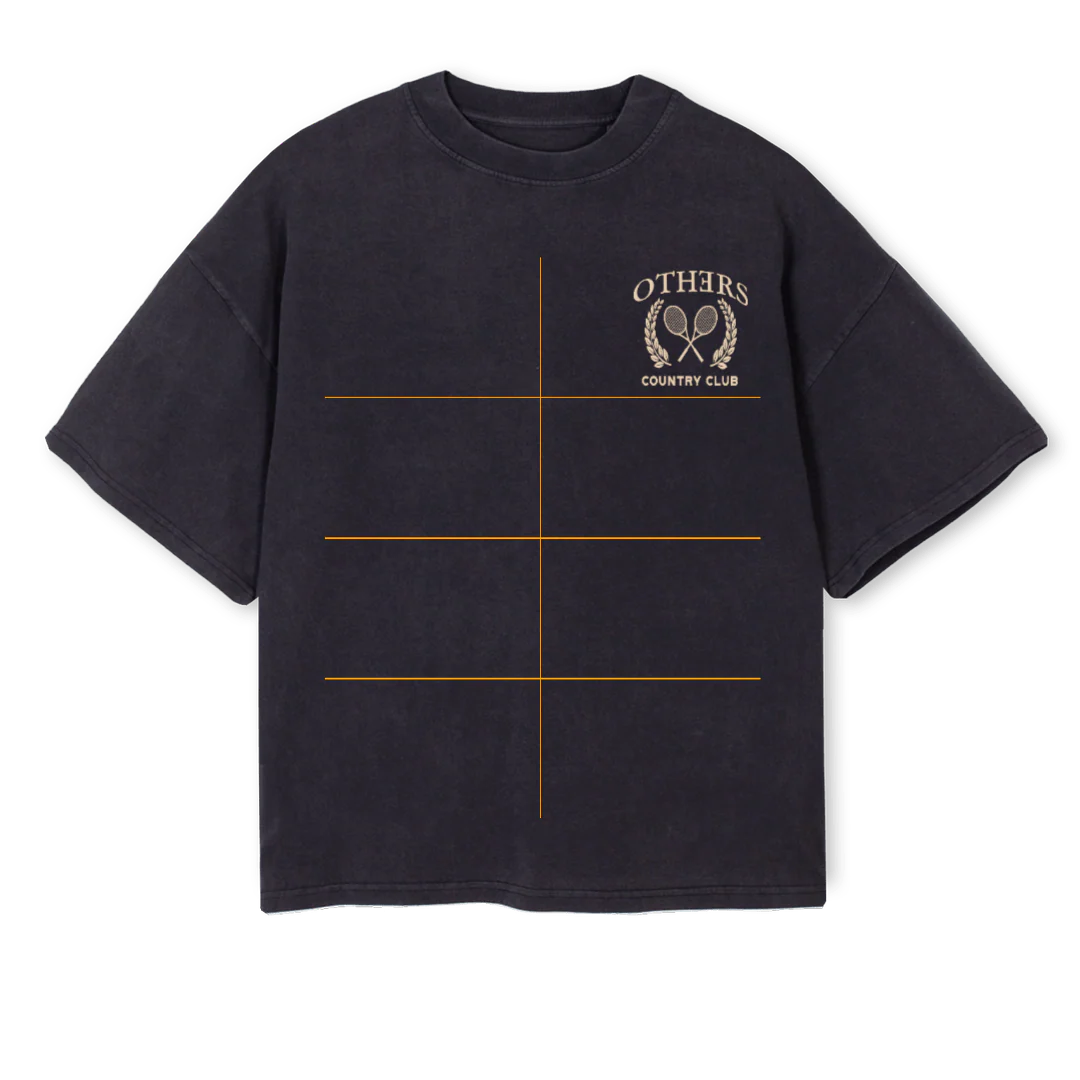 BLKBCK Vintage Black Oversized Boxy Tee.