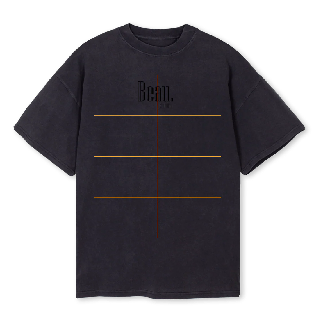 BLKCFRBLK Vintage Black Oversized Tee.