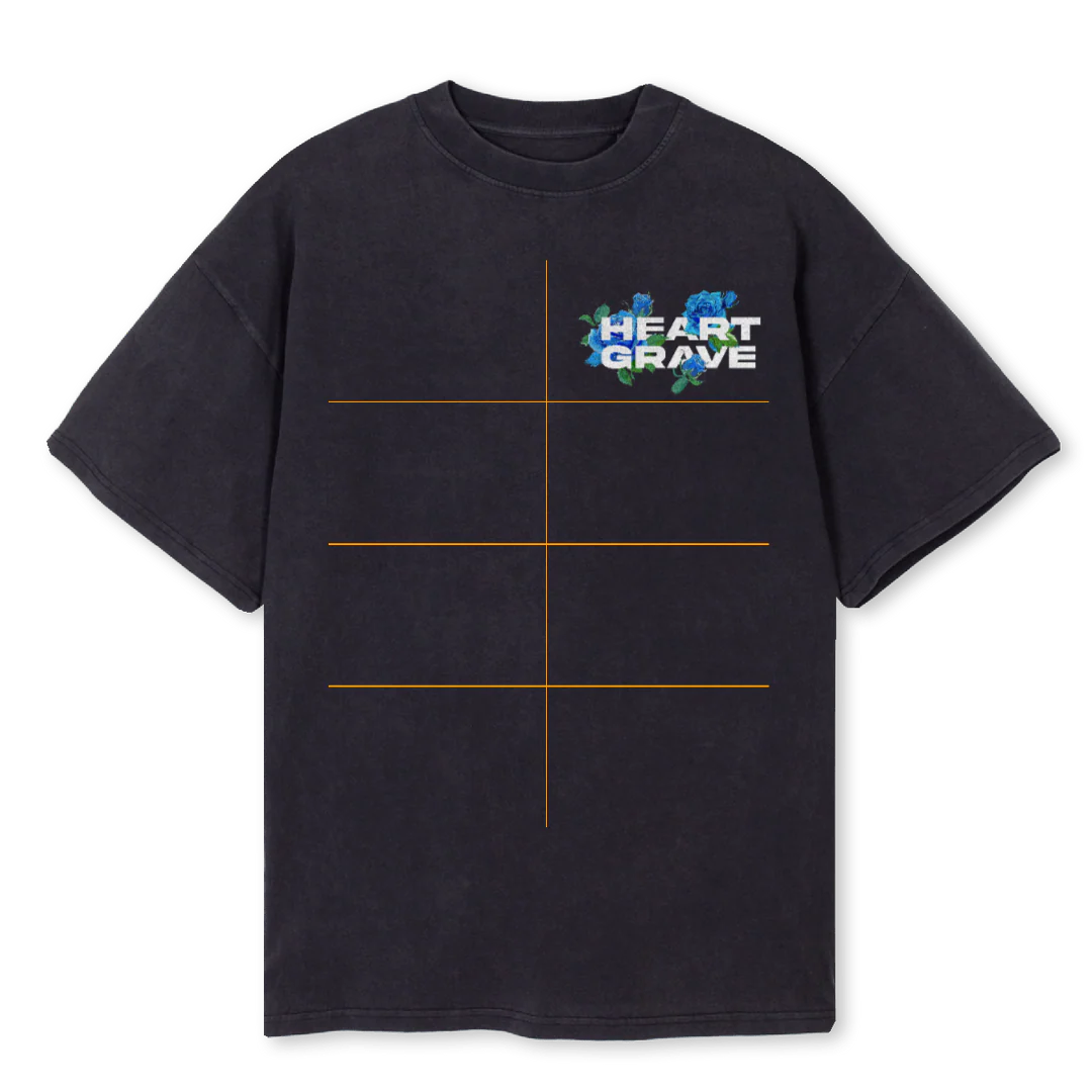 BLKLOVEBOXTEE Vintage Black Oversized Tee.