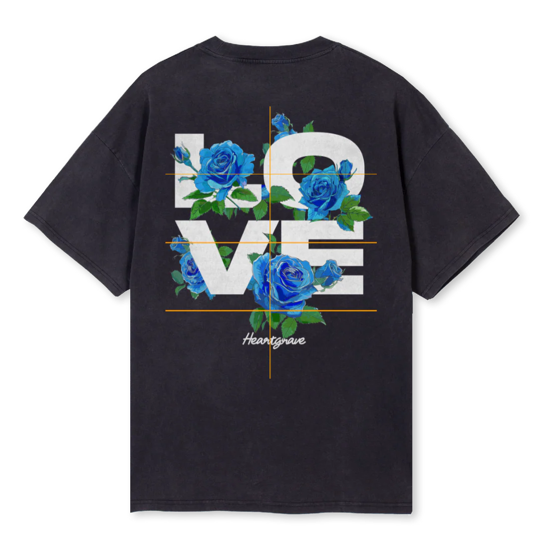BLKLOVEBOXTEE Vintage Black Oversized Tee. - Image 2