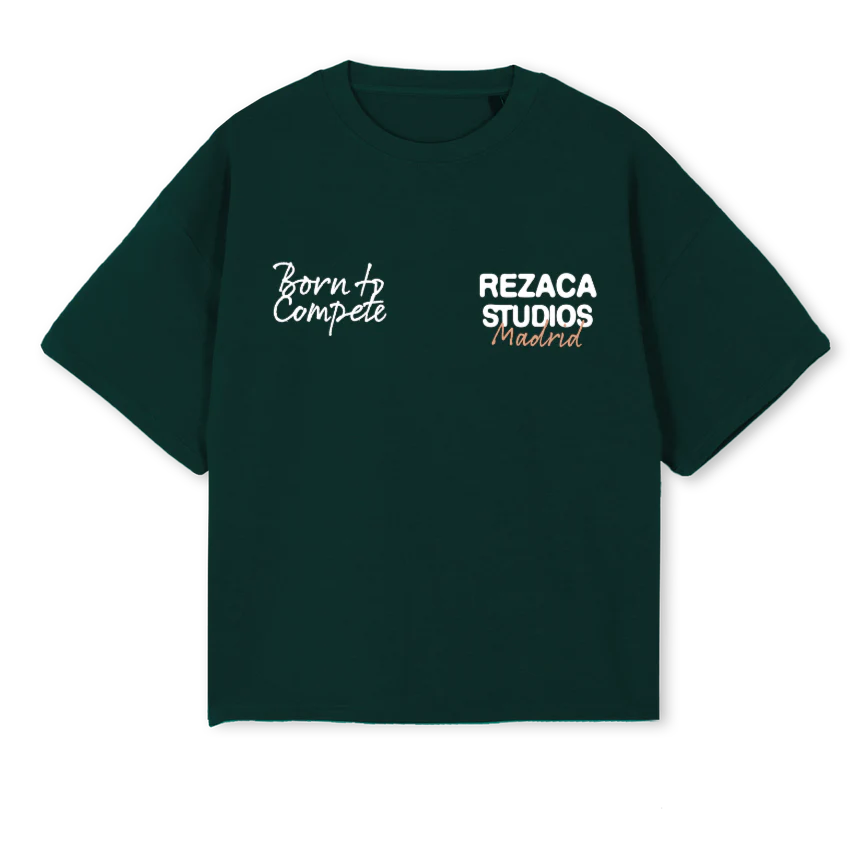 TROPHEE_WG Wild Green Oversized Boxy Tee