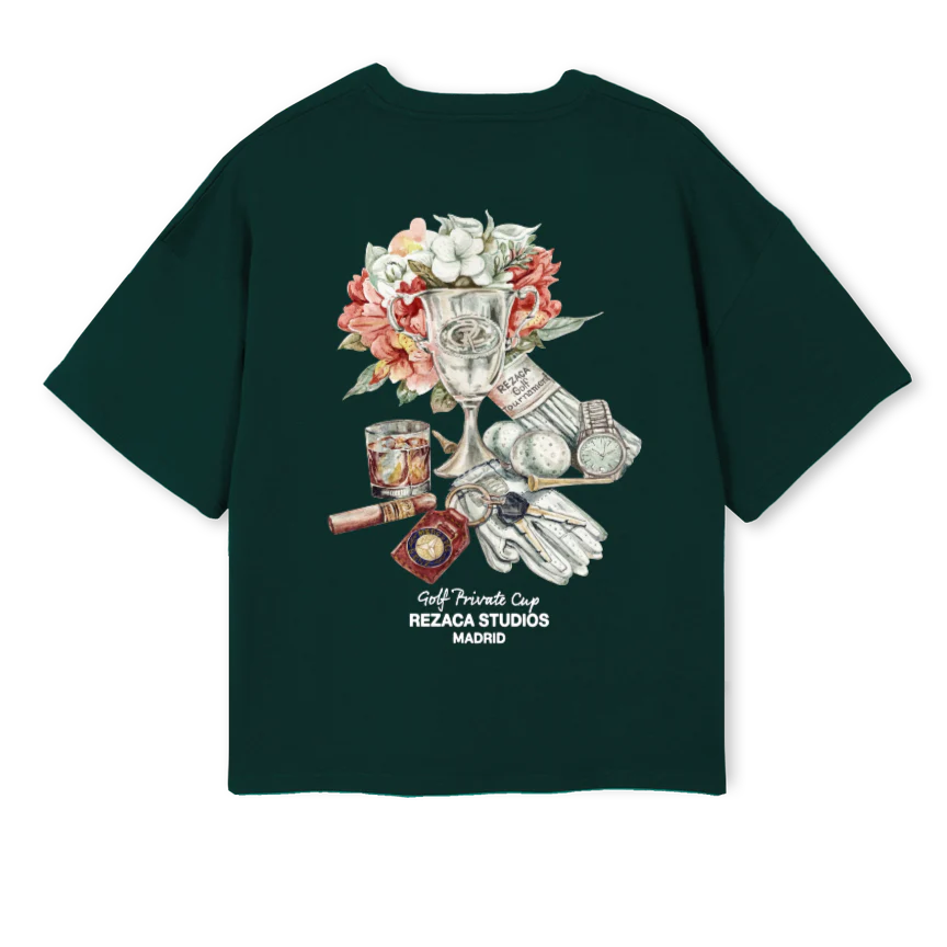 TROPHEE_WG Wild Green Oversized Boxy Tee - Image 2