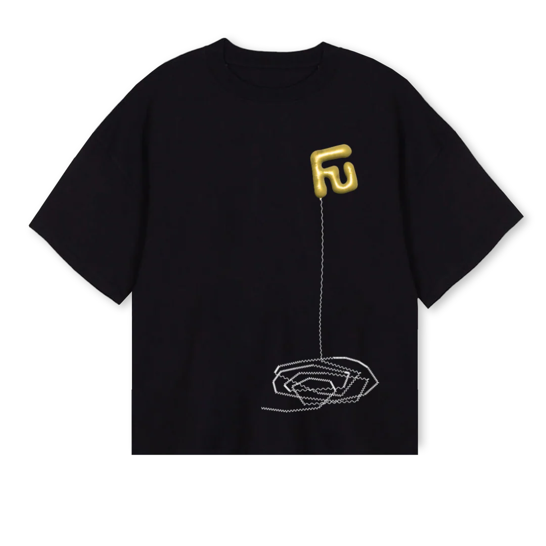 BLNONE Black Oversized Boxy Tee.