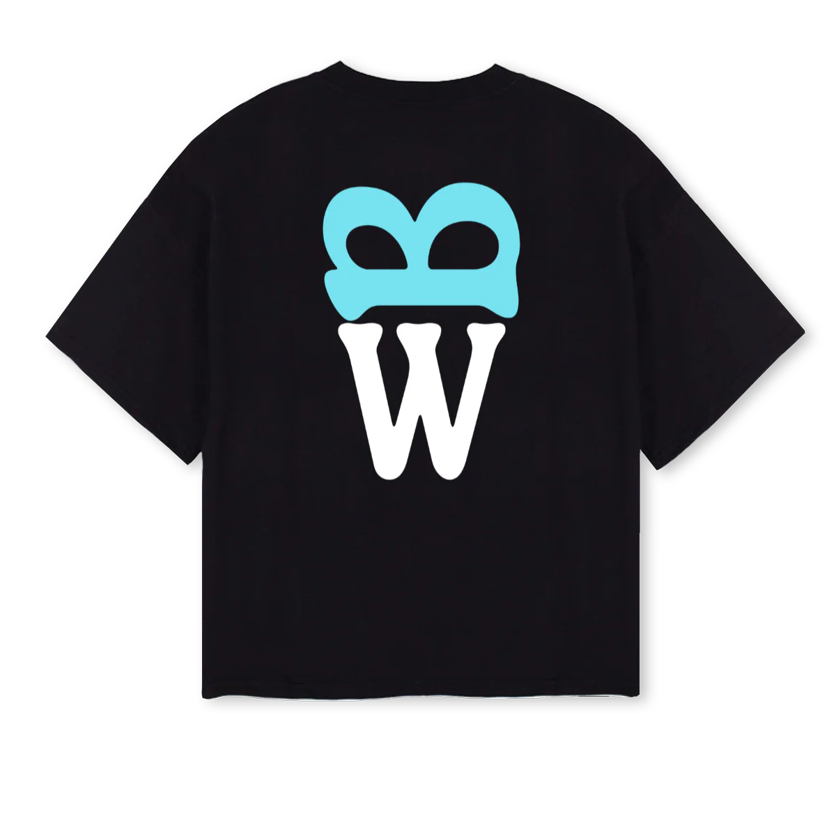 BLOOMWORKFNLBLK Black Oversized Boxy Tee. - Image 2