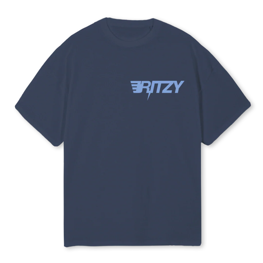 BLTEE_2 Navy Blue Oversized Tee.