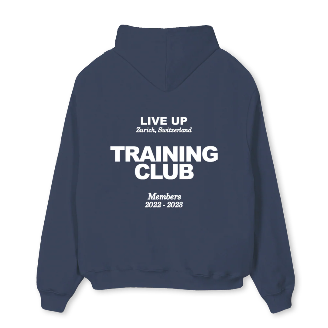 BLU Navy Blue Oversized Hoodie. - Image 2