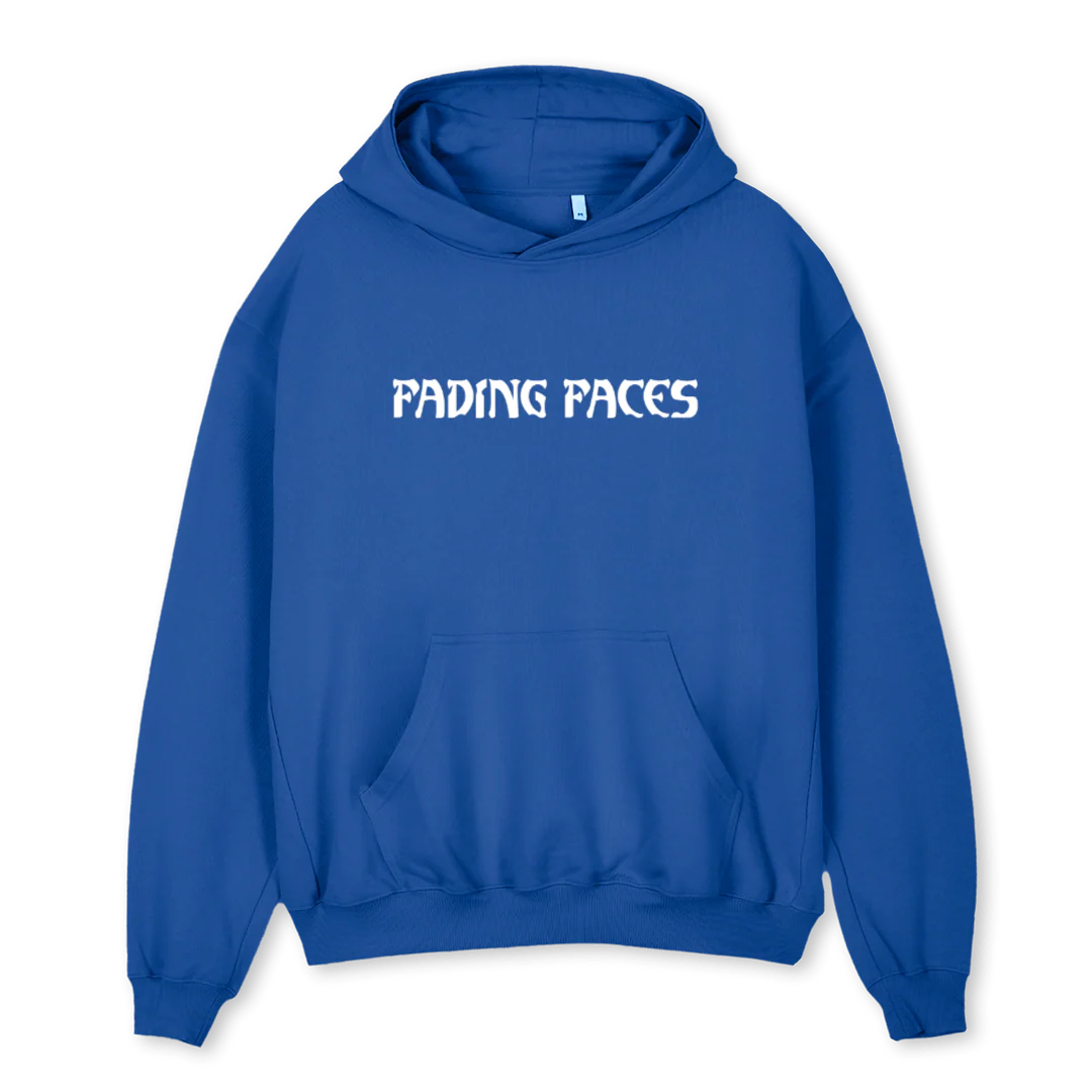 BLUE HOODIE F N B Cobalt Blue Oversized Hoodie.