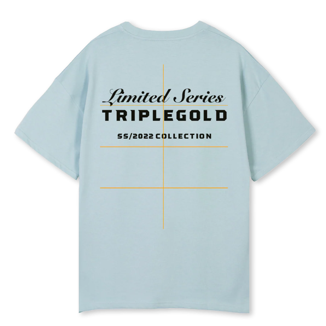 BLUE LIMITED TEE Cold Blue Oversized Tee. - Image 2