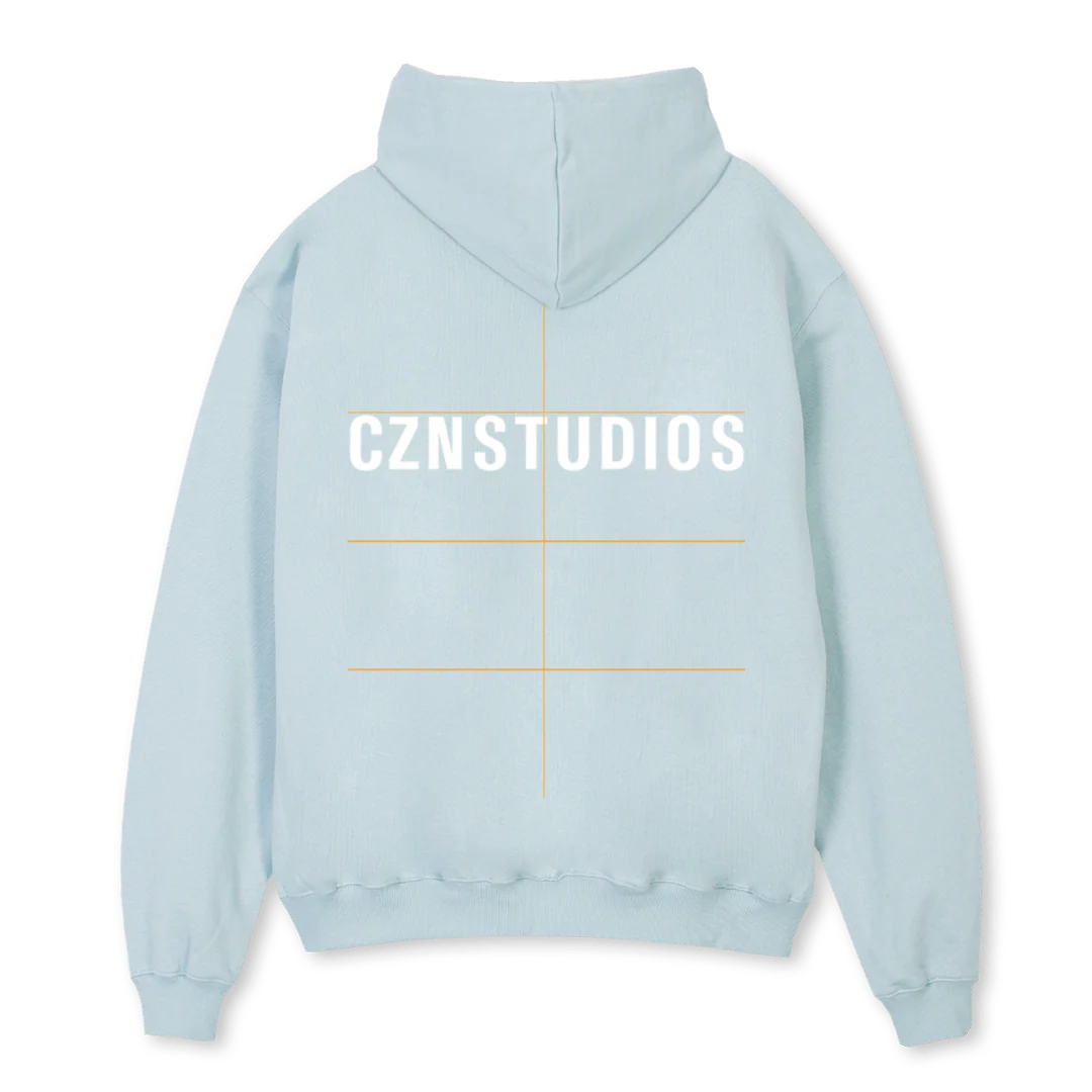 BLUE LOG Cold Blue Oversized Hoodie. - Image 2
