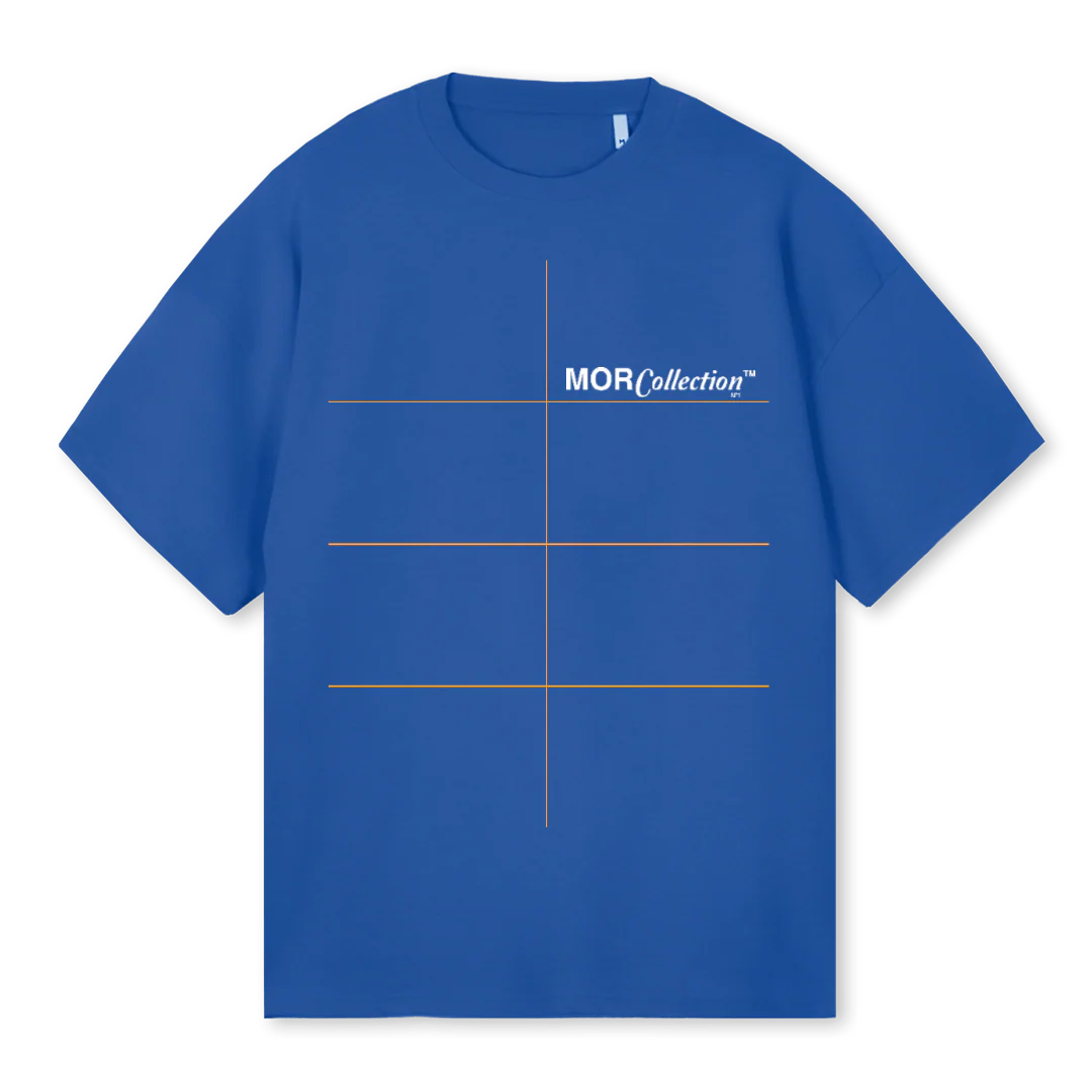BLUE SHIRT Cobalt Blue Oversized Tee.