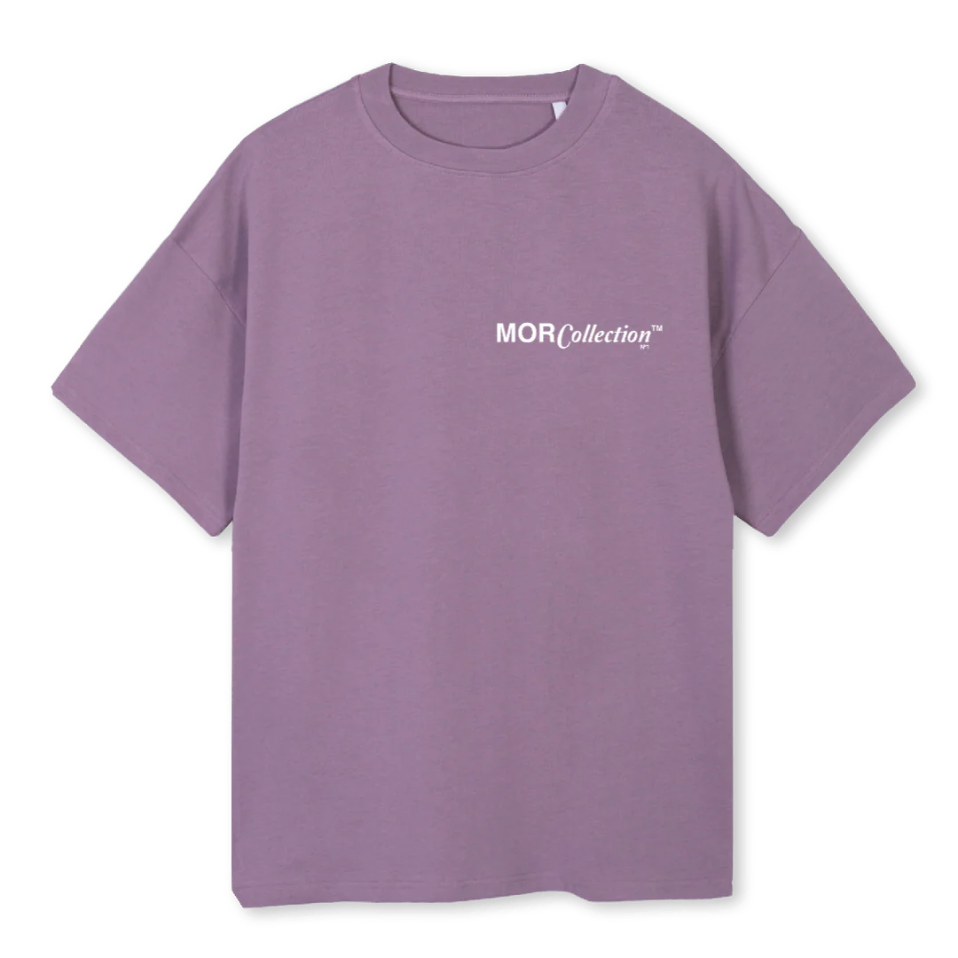 BLUE SHIRT Purple Oversized Tee.