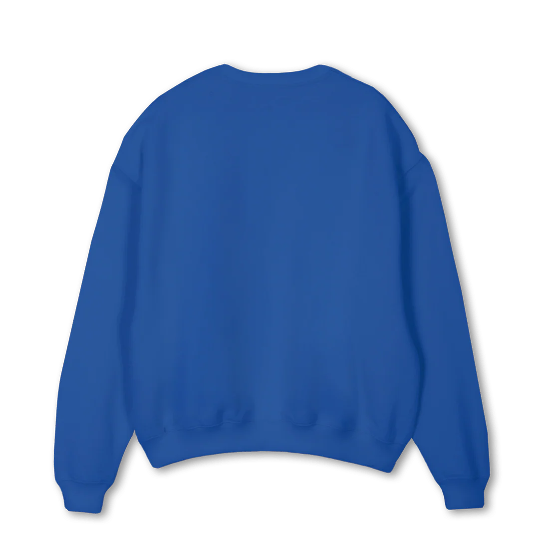 BLUE SWEATER Cobalt Blue Oversized Crewneck Sweater. - Image 2