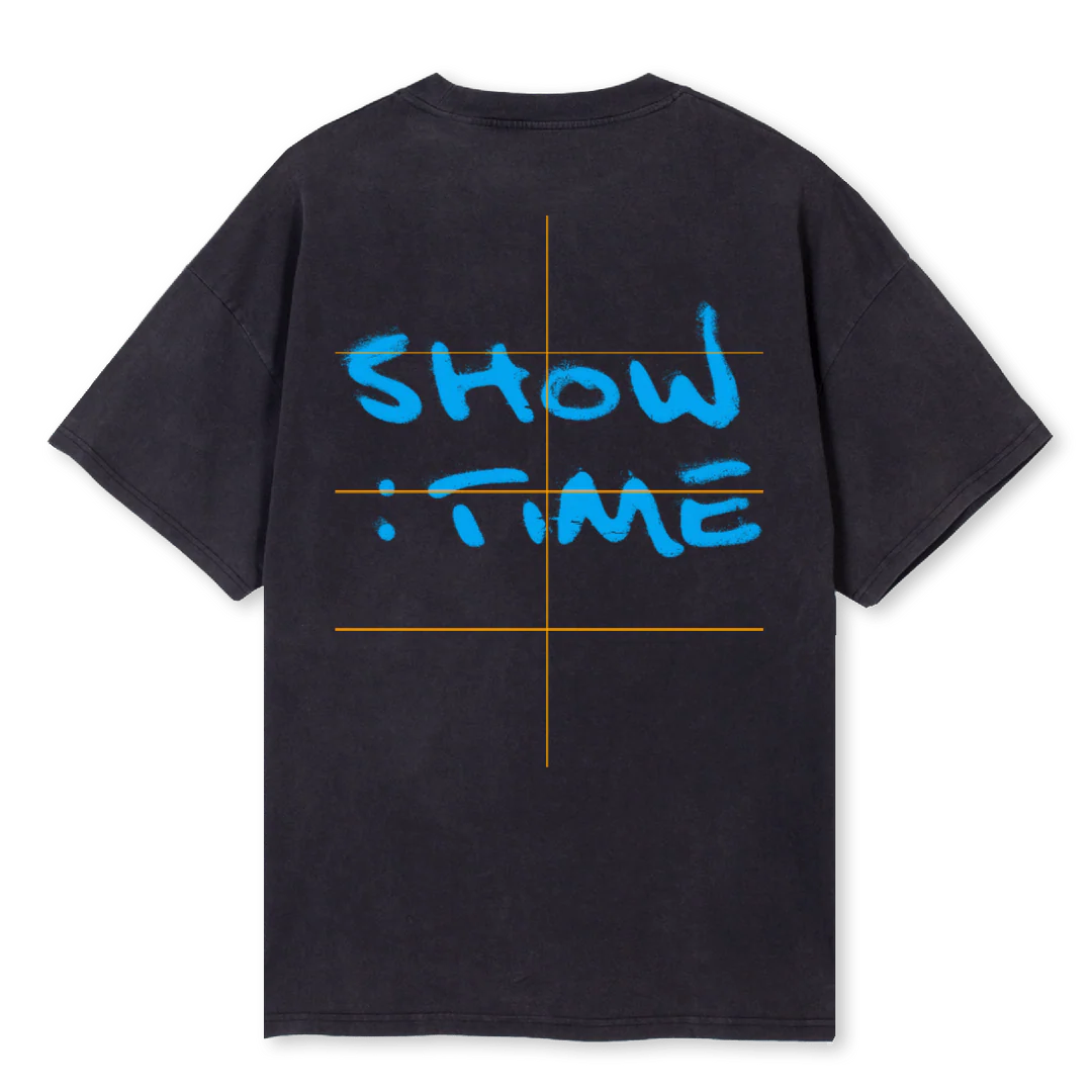 BLUEBLUE Vintage Black Oversized Tee. - Image 2