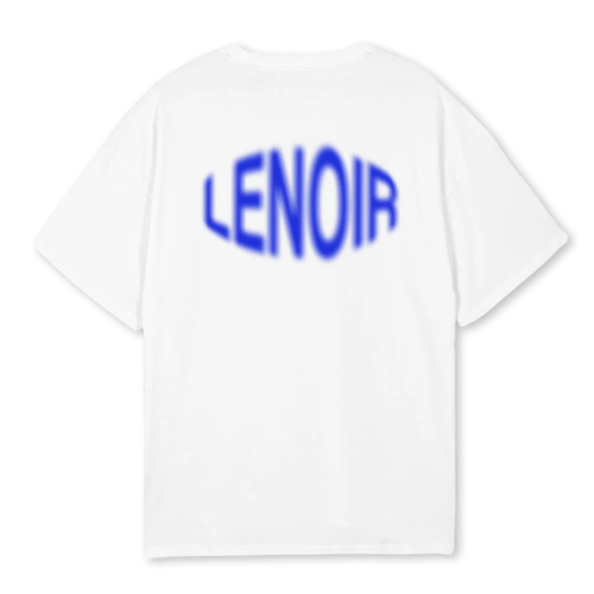 BLUEBLURLENOIR White Oversized Tee. - Image 2