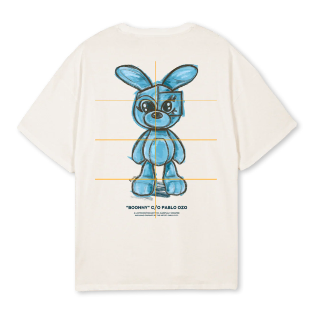 BLUEBOO Vintage White Oversized Tee. - Image 2